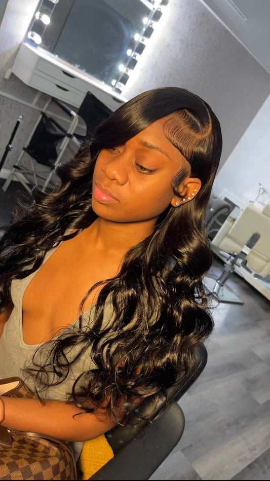 NATURAL COLOR BODY WAVE HD LACE WIG